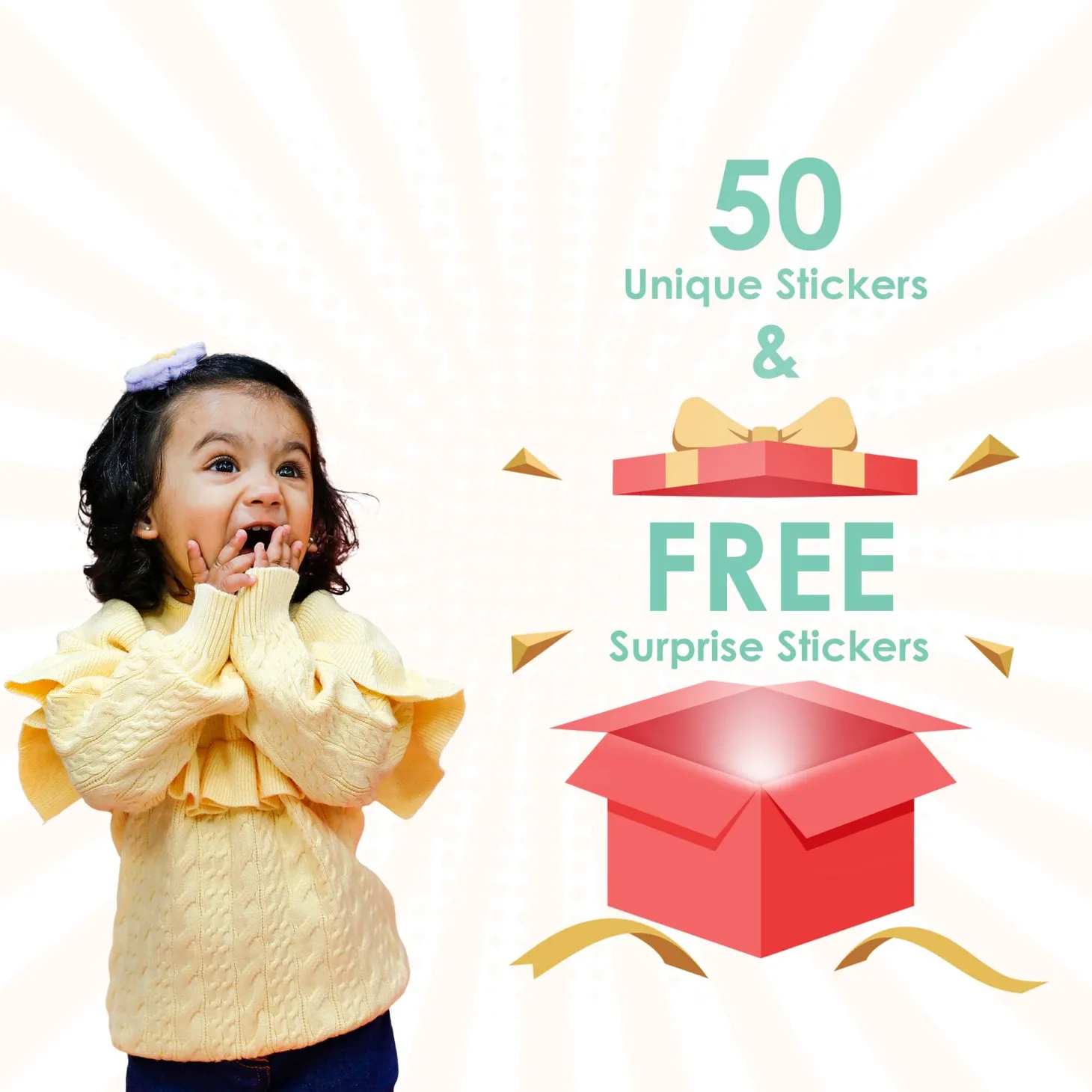 Baby Moo Space, Fruits, Animals, Truck, Sports Personalised Name Self Adhesive Transparent Embossed Stickers, 3D Labels 50 Pcs Stationery Set for Children - Multicolour
