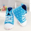 Baby Moo Starry Blue High Top Booties