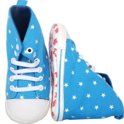 Baby Moo Starry Blue High Top Booties