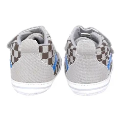 Baby Moo Stylish Casual Velcro Straps Anti-Skid Sneakers - Grey