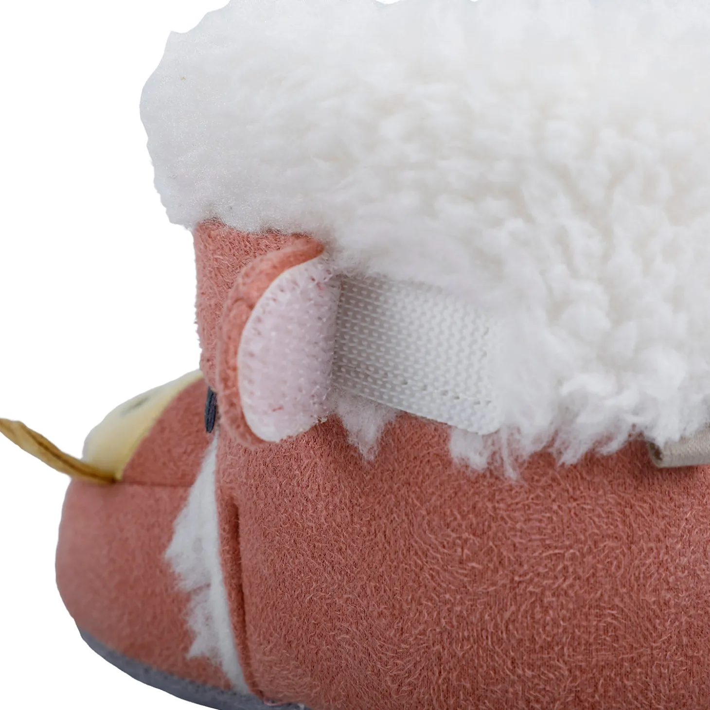 Baby Moo Submarine Velcro Warm Furry Booties - Pink