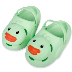 Baby Moo Swimming Duck Waterproof Anti-Skid Sling Back Clogs - Green