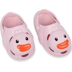 Baby Moo Swimming Duck Waterproof Anti-Skid Sling Back Clogs - Pink