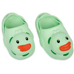 Baby Moo Swimming Duck Waterproof Anti-Skid Sling Back Clogs - Green