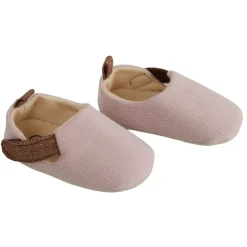 Baby Moo Textured Pink Velcro Booties
