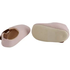 Baby Moo Textured Pink Velcro Booties