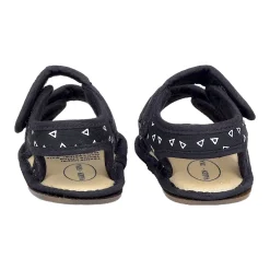 Baby Moo Triangle Comfortable Anti-Skid Velcro Floater Sandals - Black