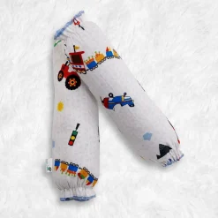 Baby Moo Truck And Car 2 Pcs Velvet Large Bolster Set - Cream