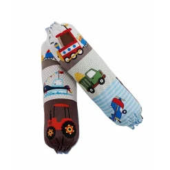 Baby Moo Truck And Car Velvet Side Bolster And U Shape Matching Pillow Set - Multicolour