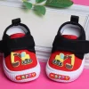 Baby Moo Truck Applique Velcro Strap Anti-Skid Chu Chu Sound Sneakers - Red
