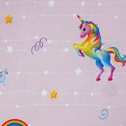 Baby Moo Unicorn Soft Frill Large Duvet Quilt - Pink