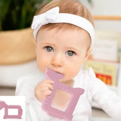 Baby Moo Unicorn Soothing Silicon Teether BPA And Toxin Free - Pink