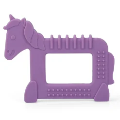 Baby Moo Unicorn Soothing Silicon Teether BPA And Toxin Free - Purple