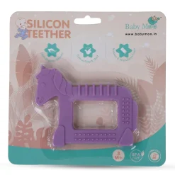 Baby Moo Unicorn Soothing Silicon Teether BPA And Toxin Free - Purple
