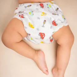 Baby Moo Vehicle Reusable Cloth Training Diaper Panty - Multicolour