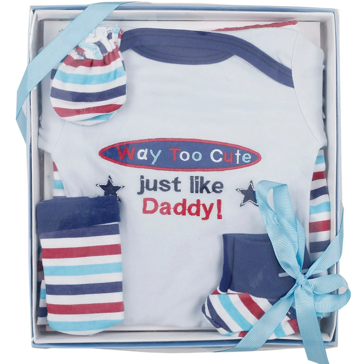 Baby Moo Way Too Cute Blue 5 Pcs Gift Set