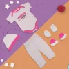 Baby Moo Way Too Cute Pink 5 Pcs Gift Set