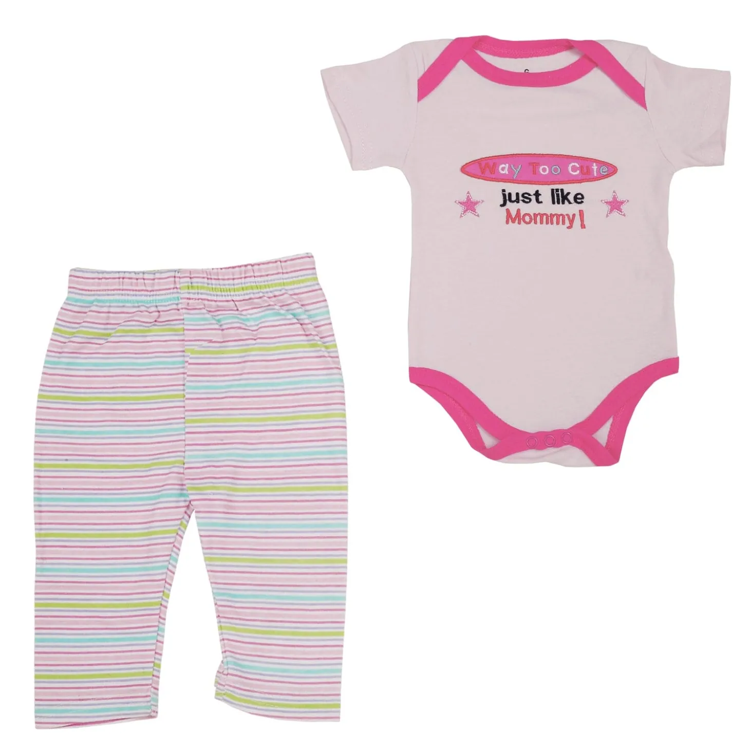Baby Moo Way Too Cute Pink 5 Pcs Gift Set