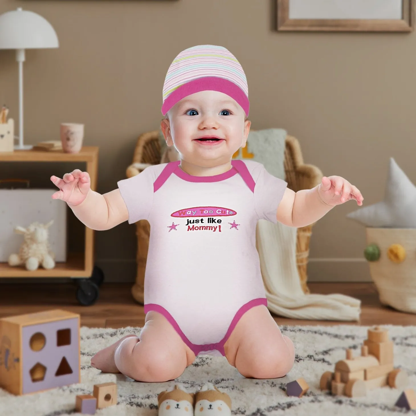 Baby Moo Way Too Cute Pink 5 Pcs Gift Set