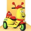 Baby Moo Whimsical Cartoon Kids Electric 3-Wheel Ride-On Bike Motorcycle Scooter Rechargeable Battery-Powered with Music & Lights - Yellow