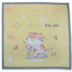 Baby Moo Wild Tiger All Season Medium Muslin Blanket - Yellow