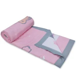 Baby Moo Wild Tiger All Season Medium Muslin Blanket - Pink