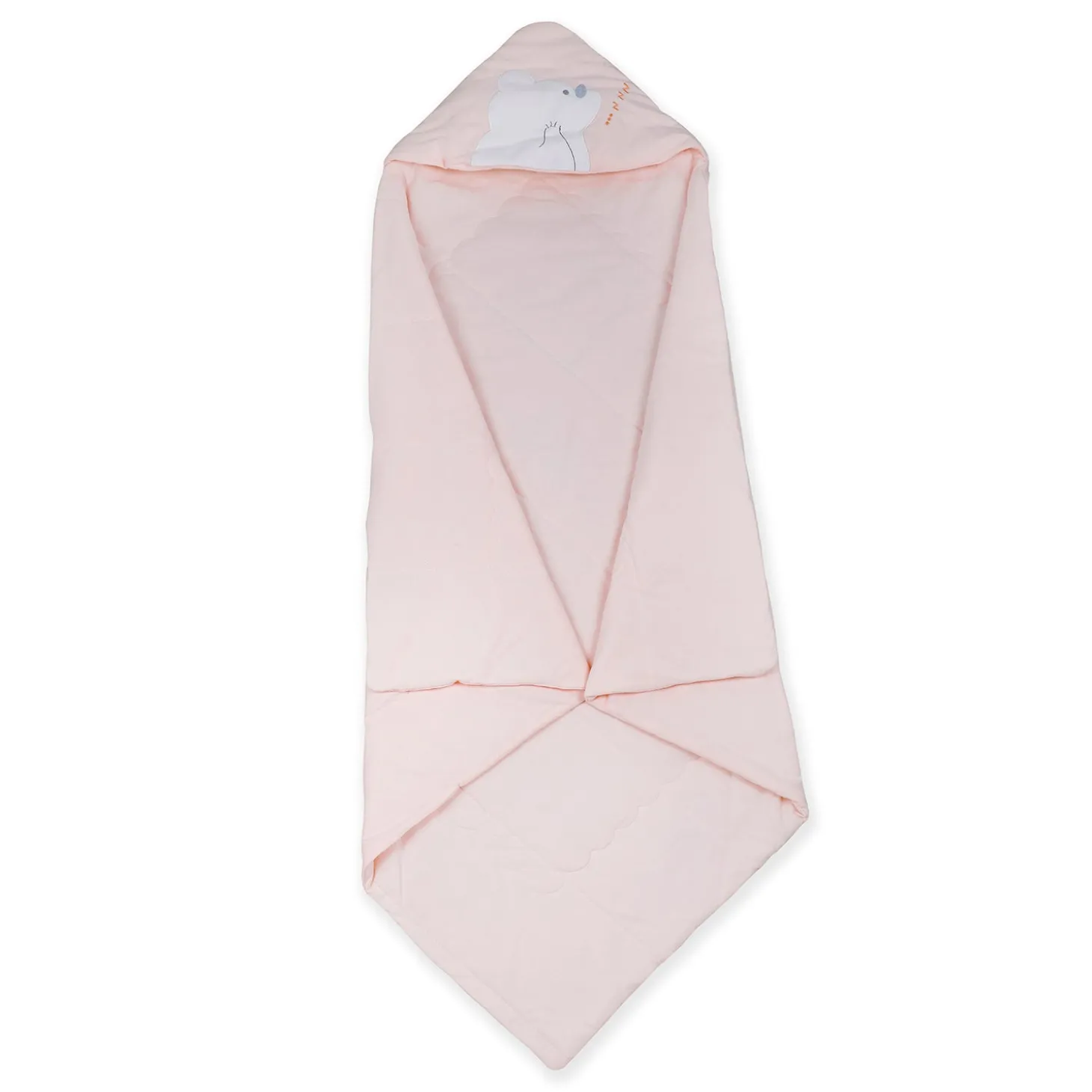 Baby Moo Workaholic Bear 100 % Cotton Wrapper - Pink