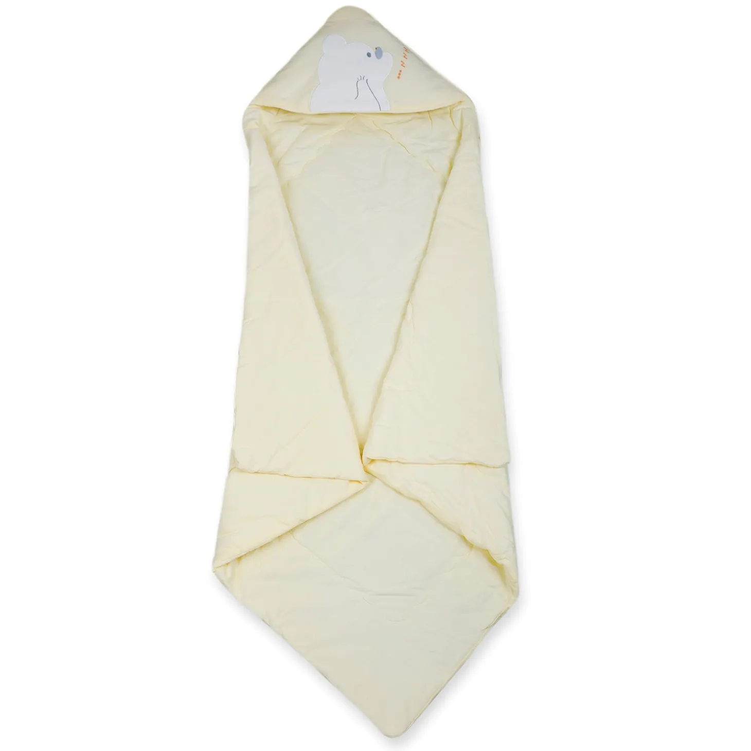 Baby Moo Workaholic Bear 100 % Cotton Wrapper - Yellow