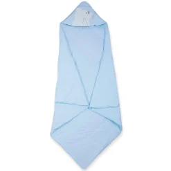 Baby Moo Workaholic Bear 100 % Cotton Wrapper - Blue