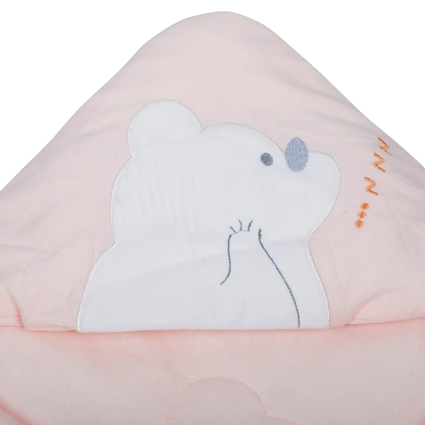 Baby Moo Workaholic Bear 100 % Cotton Wrapper - Pink