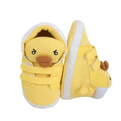 Baby Moo Yellow Ducklings Velcro Casual Booties