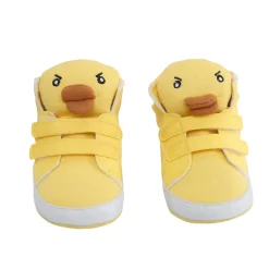 Baby Moo Yellow Ducklings Velcro Casual Booties