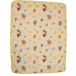 Baby Moo Zebra in Pram All Season Premium Blanket - Yellow