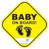 Baby on Board Yellow Car Sign