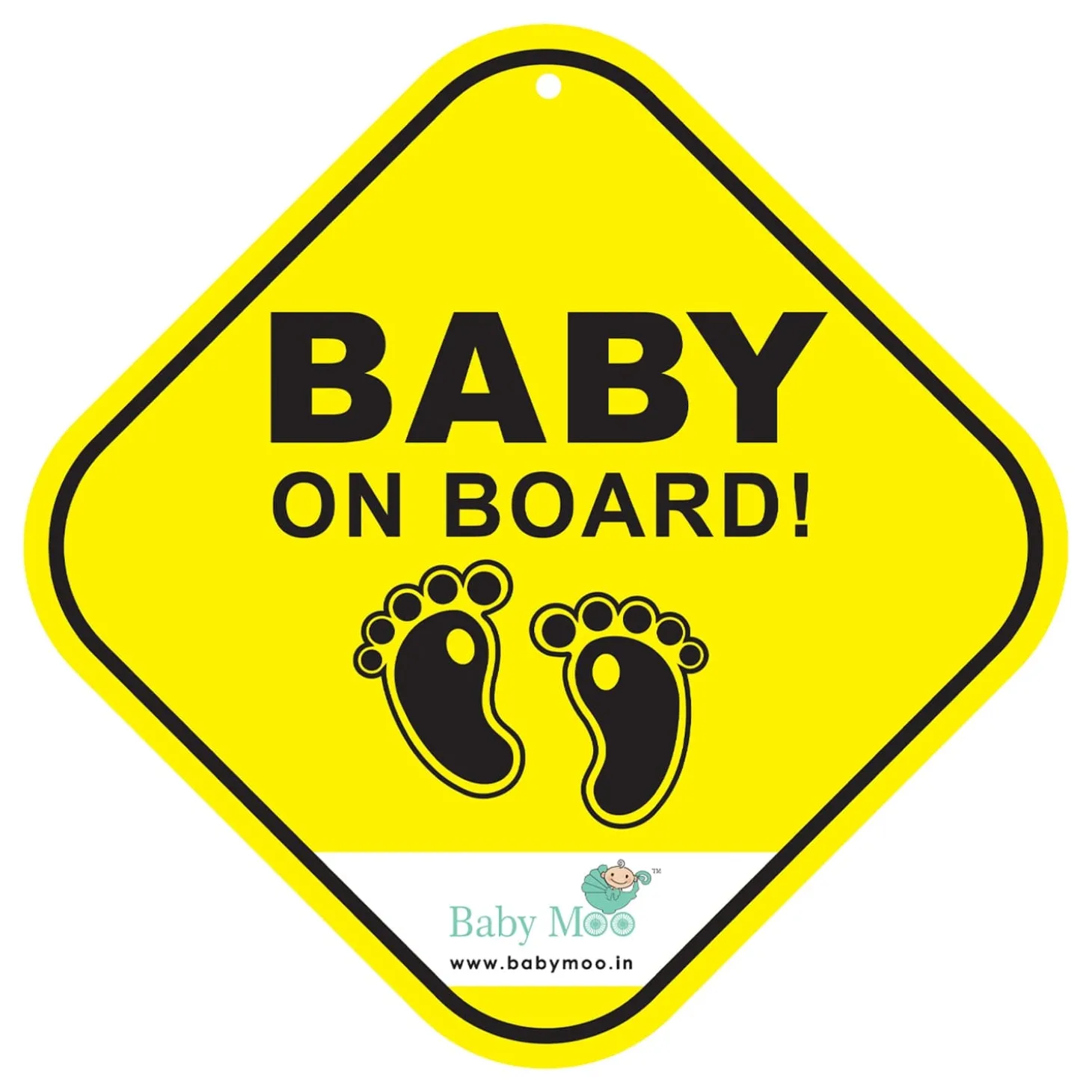 Baby on Board Yellow Car Sign