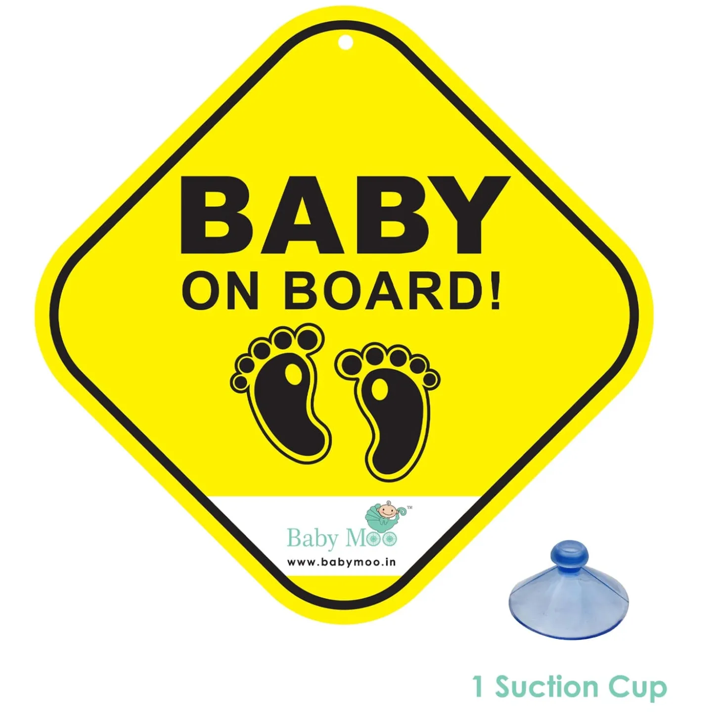 Baby on Board Yellow Car Sign