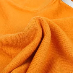 Basic Polo Neck Ribbed Premium Full Sleeves Knitted Kids Sweater - Orange