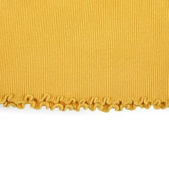 Basic Ribbed Premium Full Sleeves Knitted Kids Sweater - Yellow