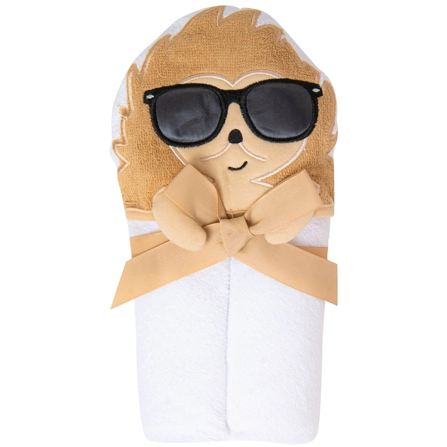 Bathing Hooded Towel 100% Cotton Cool Lion Beige