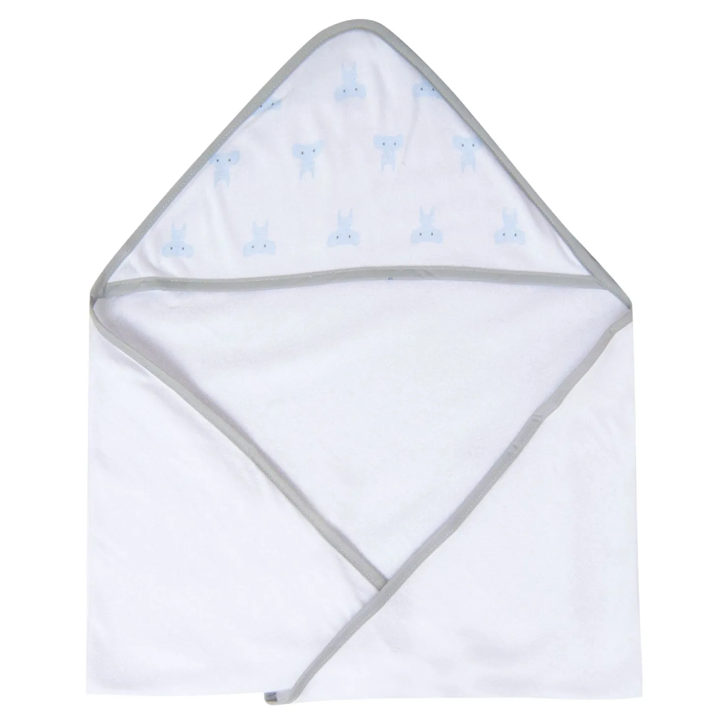 Bathing Hooded Towel Pack Of 3 Elephant Blue