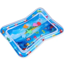 Beach Please Inflatable Tummy Time Mat Water Play Mat - Blue