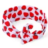 Berry Bow Knot Headband - Red