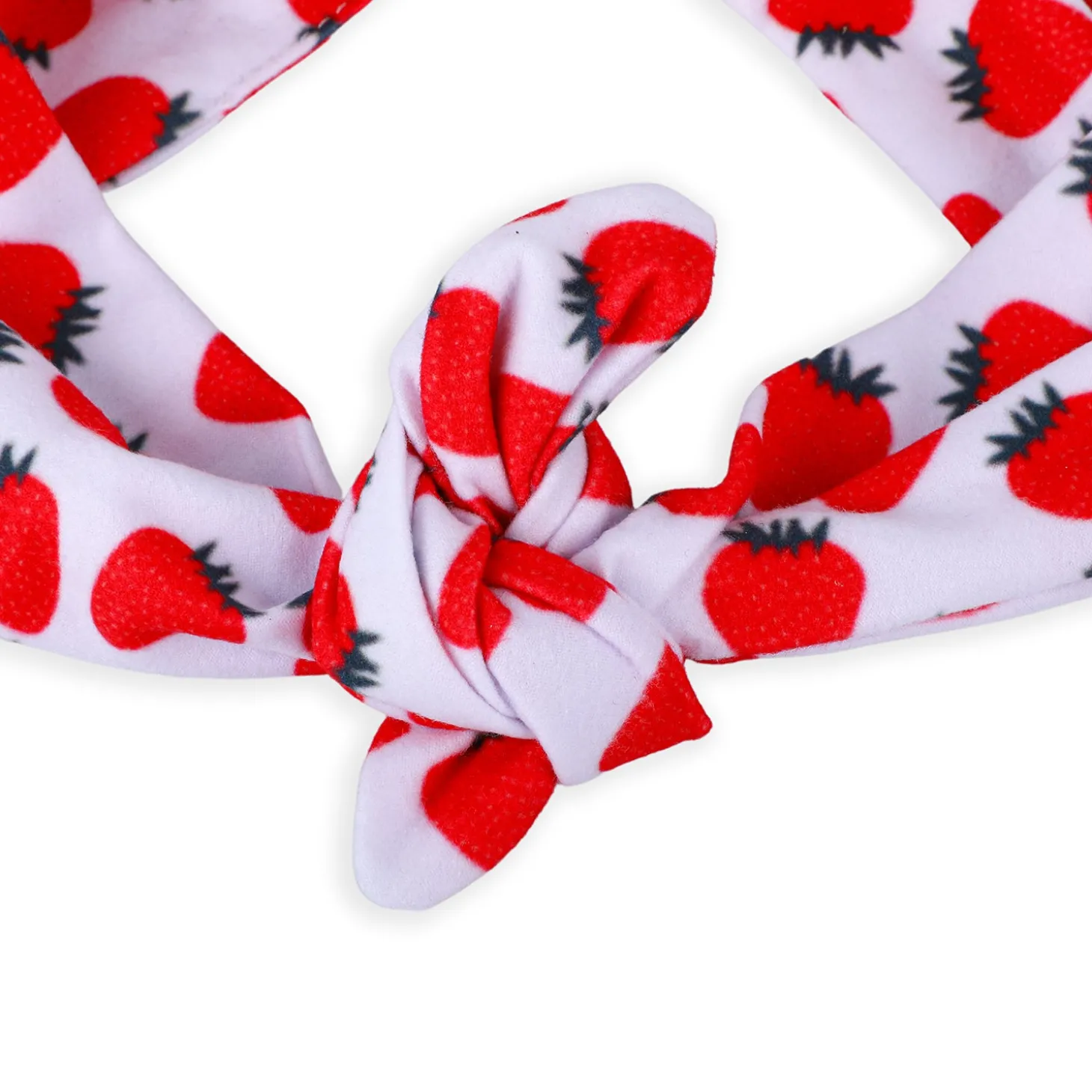 Berry Bow Knot Headband - Red