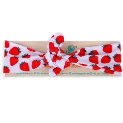 Berry Bow Knot Headband - Red