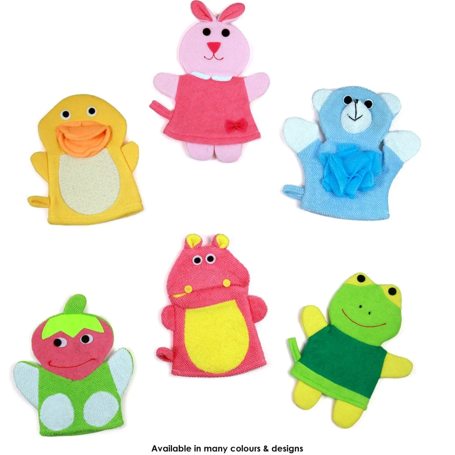 BFF Bear Blue Cartoon Bath Glove