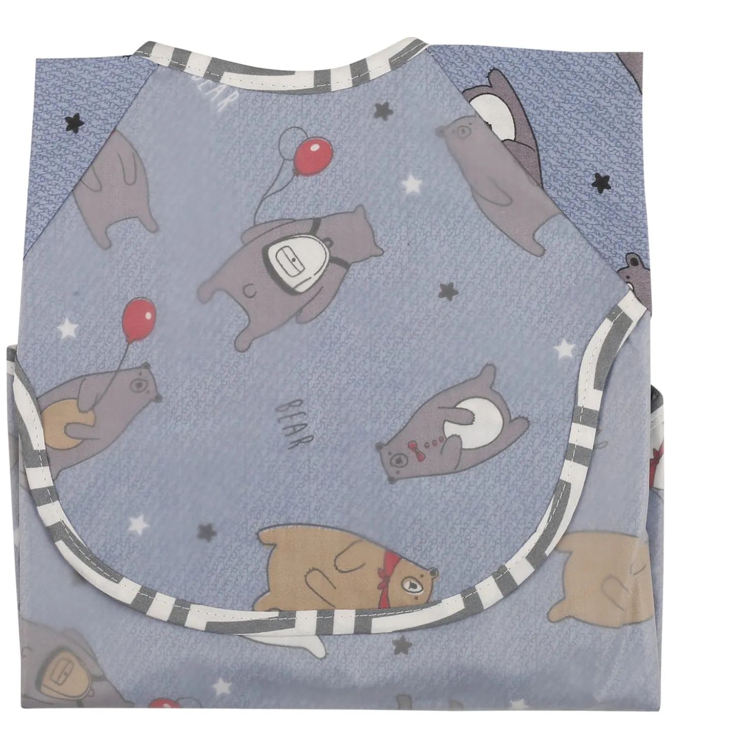 BFF Bear Blue Wear Me Bib