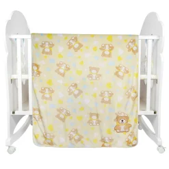 BFF Bear Yellow Fur Blanket