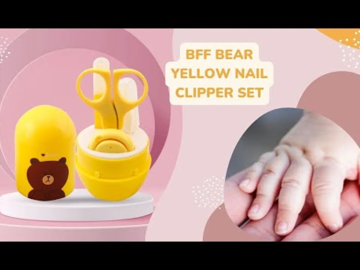 Bff Bear Yellow Nail Clipper Set