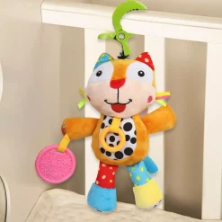 Big Eyed Multicolour Hanging Pulling Toy With Teether
