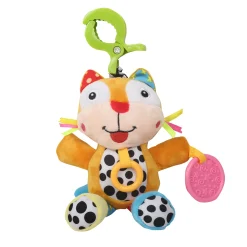 Big Eyed Multicolour Hanging Pulling Toy With Teether